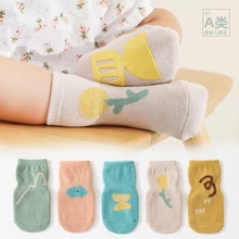 

2022 New Spring Summer 1 Pair Infant Toddler 0- 5 Years Non Skid Floor Socks Kids Boys Girls Cotton Cartoon Anti-Slip Socks