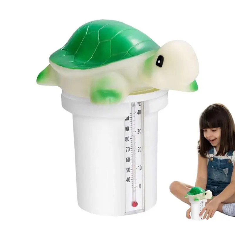 

Chlorine Tablet Floater Small Turtle Chlorine Floater With Built-in Thermometers Hot Tub Chlorine Floater Small Chlorine Floater