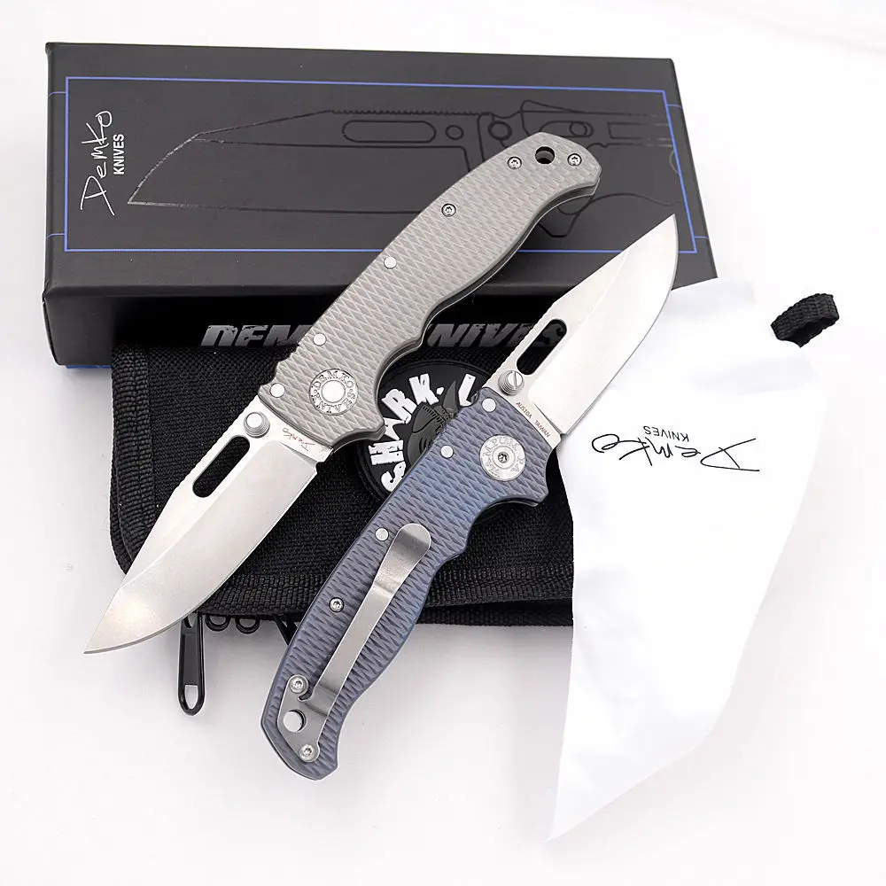 Jufule 2022 Ad20.5 Shark Ceramic Bearing Titanium Handle D2 Mark Aus10a