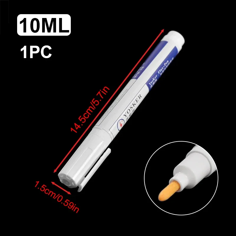 10ml Soldering Rosin Flux Pen Low-Solid No-clean DIY Solder Power Cleaning-free Welding Pen For Soldering Solar Panel Welding soldering flux pen