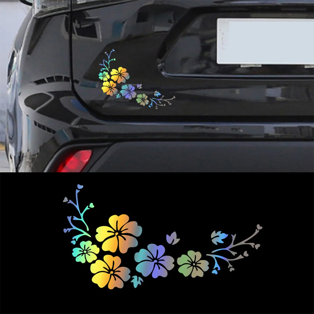 

Легко устанавливаемая и водонепроницаемая автомобильная наклейка «сделай сам» для любителей, съемная упаковка цветочных наклеек, светоотражающий лазер