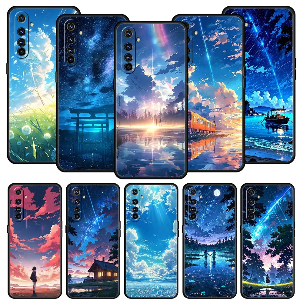 Whimsical Cartoon Sky Soft Phone Case
