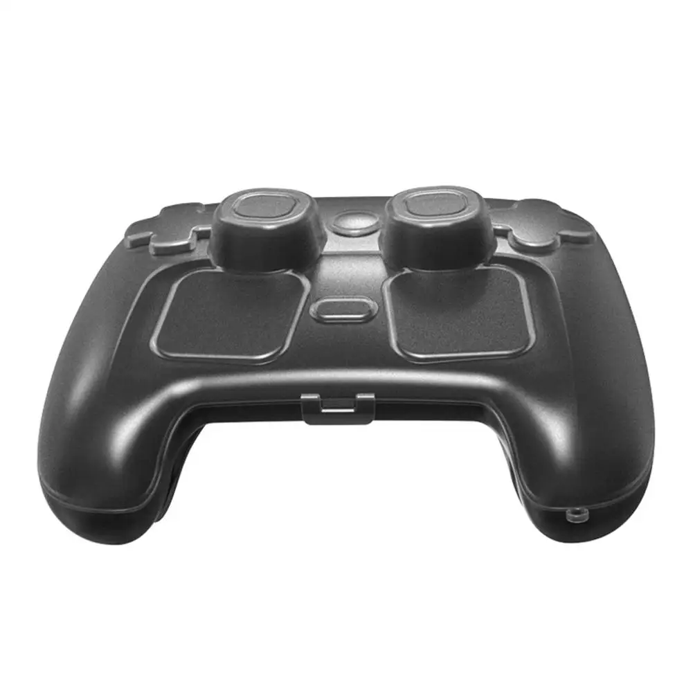 Transparente schwarze Schutzhülle gegen Stürze für Steam Controller 2_voghion.com