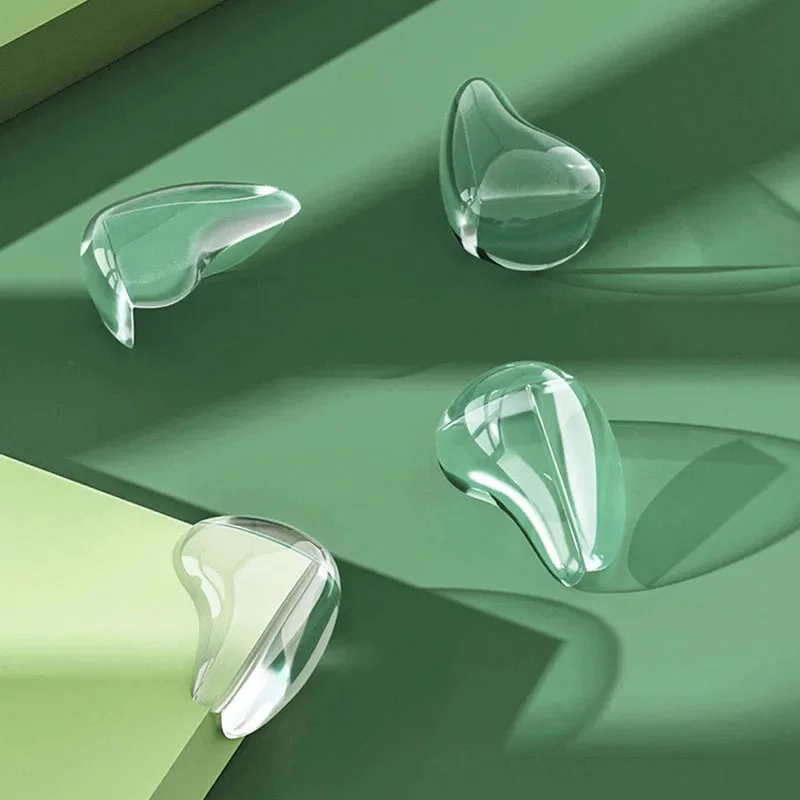 2pcs/set Baby Thicken Silicone Transparent Safety Table Corner Protector Protection From Children Furniture Edge Guards Cover