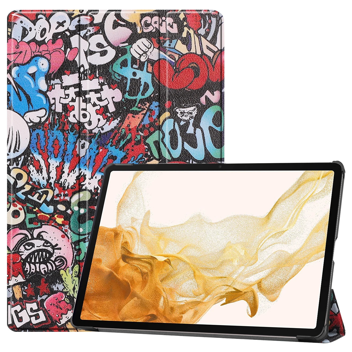 Tri-folding Stand Holder Tablet Cover Case - 11 inch