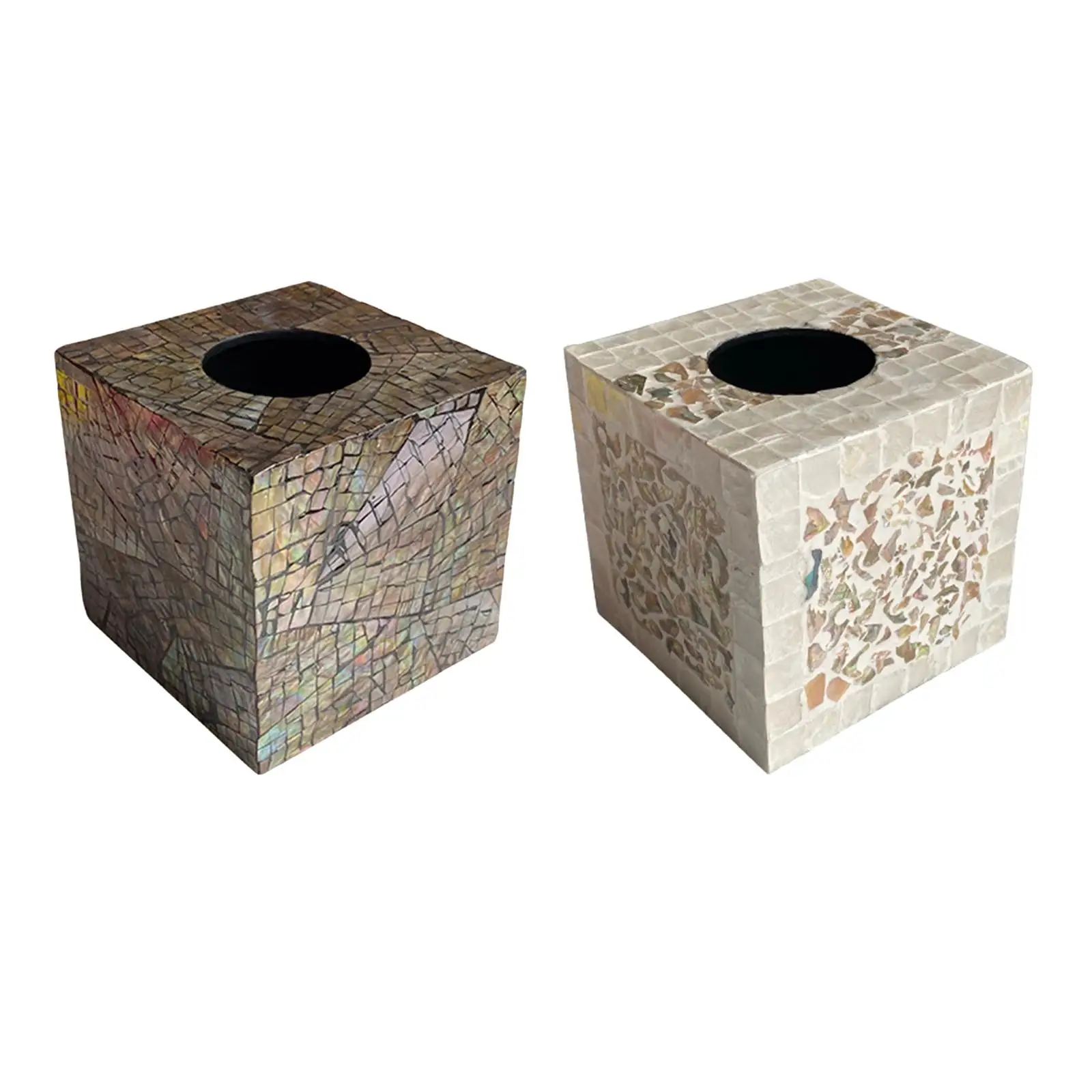 

Shell Tissue Box Tissue Holder Portable Durable for Restaurant Bedroom Table