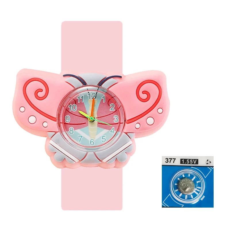 Colorful Cartoon Animal Slap Bracelet Watch for Kids - Perfect Birthday Gift