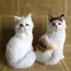 Simulation Mini Cat Cute Plush Cats Toy Children Birthday Gifts Creative Imitation Cat Ornaments Home Decoration Supplies 2