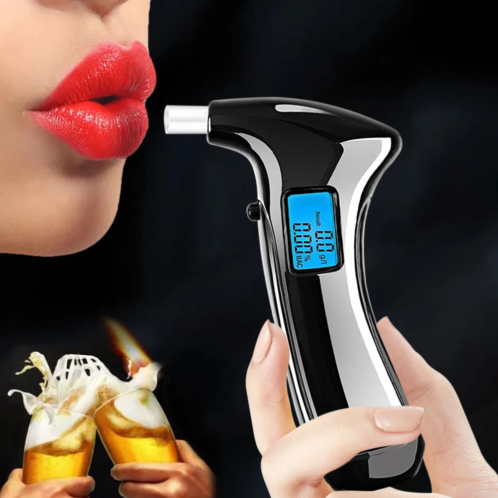 

1PCS Car Professional Digital Alcohol Tester LED Digital Display Alcohol Detector For Drunk Driving Alcohol Breathalyzer