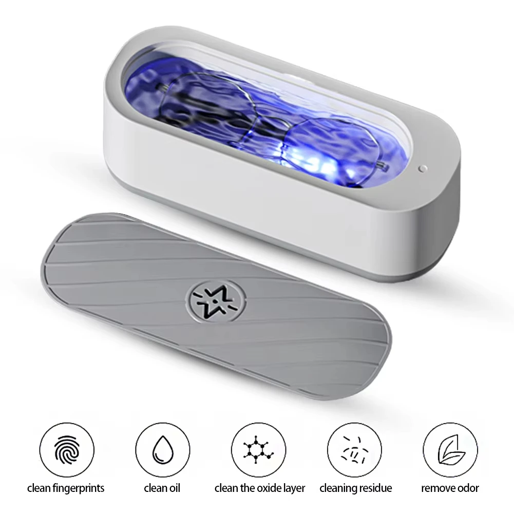 45000Hz Ultrasonic Cleaner USB-C Rechargeable Deep Clean Jewelry Glasses Watches High Frequency Vibration Home Travel Use 2026 2