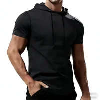 T-shirt de course pour homme, vêtements de sport, hauts à capuche, tee-shirt, survêtement d'entraînement, vêtements de sport pour homme, t-shirt de sport élastique pour la salle de sport, fitness 4
