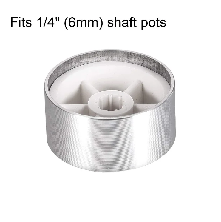 Aluminum Alloy Potentiometer Knob Cap Encoder Volume Control Audio Knob for 6mm Knurled Shaft Hole audio accessories