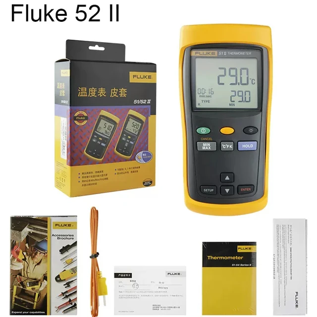 Handheld Digital Thermometer, Fluke 51 II