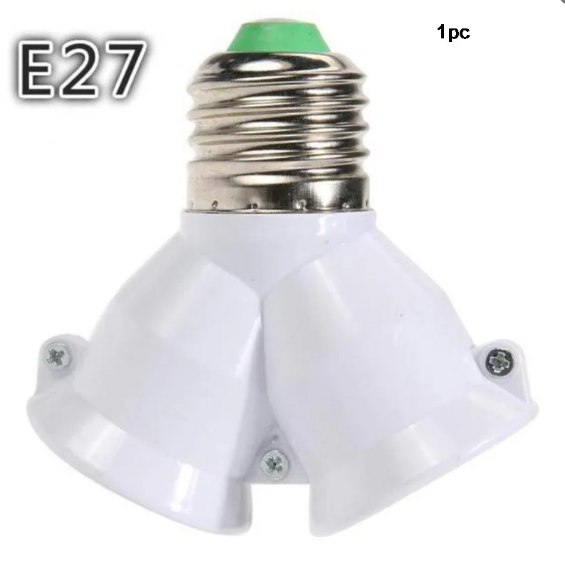 1 E27 To E27 Led Bulb Lamp Holder E27 Base Socket Splitter - Temu