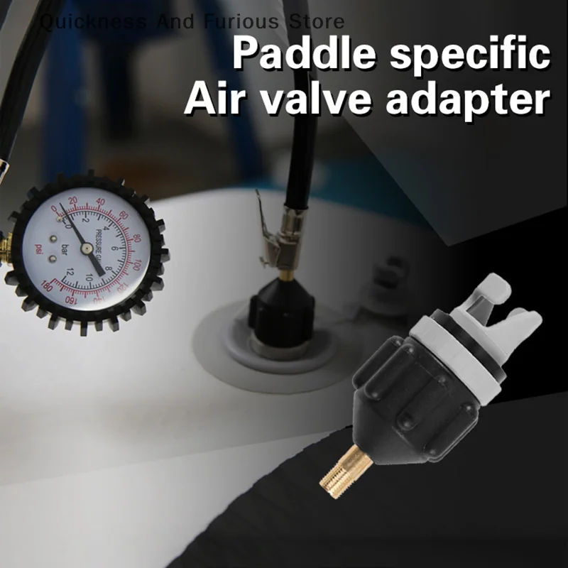 Rowing Boat Air Valve Adaptor Sup Board Kayak Pump Adapters Inflatable Air Valve Attachment Kayak Accessories Parts Boat