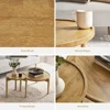 Small Round Coffee Table Set, Dylan Coffee Table, 2 Piece Solid ,  Rustic, Circle, Table, Nesting Tables, Sturdy Durable 3-Leg 3
