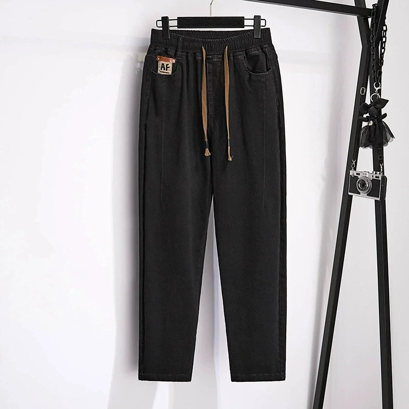 Plus Size 7XL 160kg Autumn Denim Pants Women Jeans Elastic Wasit for Woman Pants Big size Jeans Oversized - Image 2