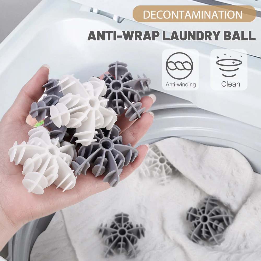 Silicone Laundry Balls Reusable Anti-winding Anti-tangle Clothes Cleaning Ball Washing Machine Pet Floating Hair Remover Catcher laundry ball pet hair remover laundry hair catcher