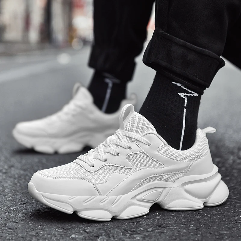 

Autumn Men Casual Sneakers Platform Running Sport Shoes Male Breathable Tennis Shoes Couples Trainers Walking Jogging Sneakers