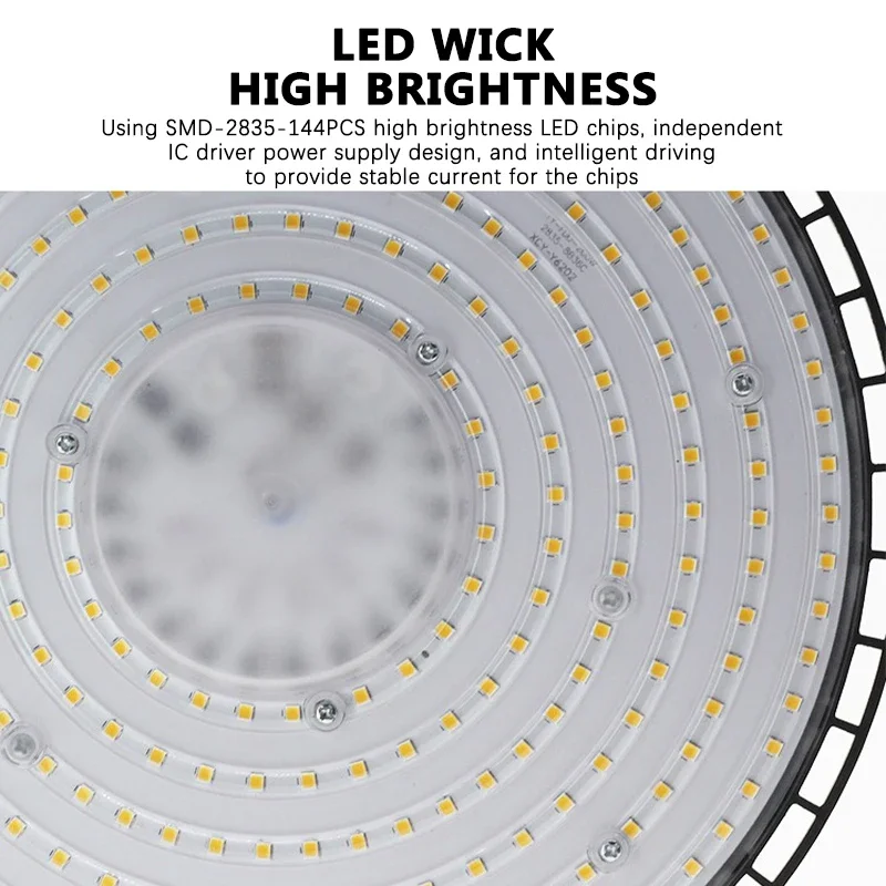 UFO LED 220V High Bay Light 100W~200W Business Stadium Warehouse Garage Light Industrial Lighting Mining