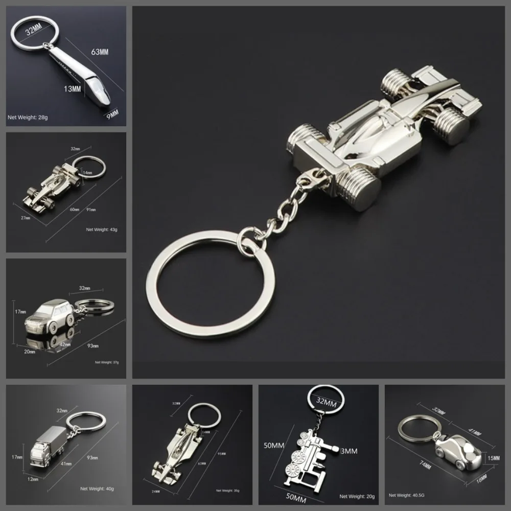 

Llaveros F1 Keychain Zinc Alloy Silver Color F1 Keyring Cool Fashion Racing Car Styling Pendant Racing Activity Gift