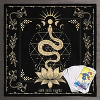 Own Your Power Altar Cloth moon phase snake Tarot Cloth for Spread Tarot Reading Cloth Tarot Spread Cloth Witch Wiccan homeDecor 1