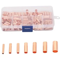 250pcs GT Copper Connecting Pipe Wire Joint Small Copper Tube Terminal Cable Lug Bootlace Ferrule Kit - Image 3