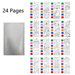Children's Watercolor Coloring Book with Built-in Watercolor Pen: Perfect Drawing Toy (Unicorn-Undersea)