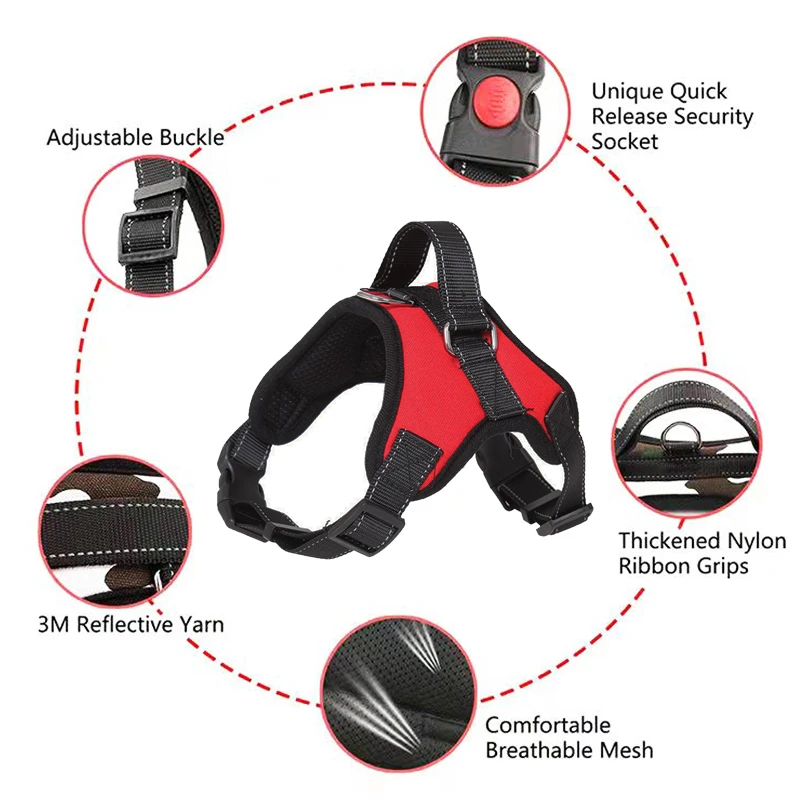 Saddle Dog Harness Adjustable 5