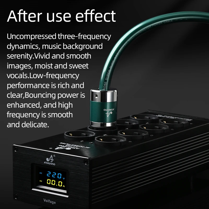Palivens P20 Audio Power Filter Displays Power/Power Consumption/Current/Voltage