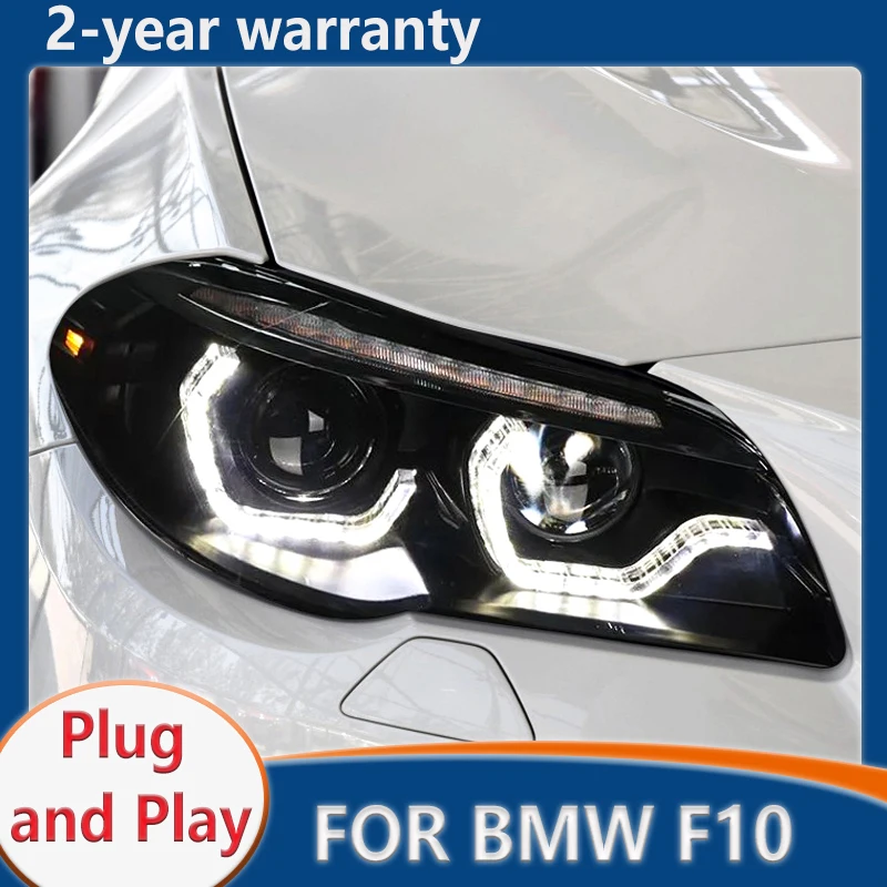 

Передняя фара для BMW F10 фары 2011 2012 2013 F18 520i 525i 530i 535i светодиодная фара DRL динамические Hid Биксеноновые автомобильные аксессуары