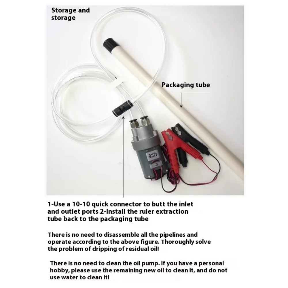 The Whole Set DIY Mini DC Oil Pump 12V Oil Transfer Pump Engine Micro Self-suction Gear Transfer