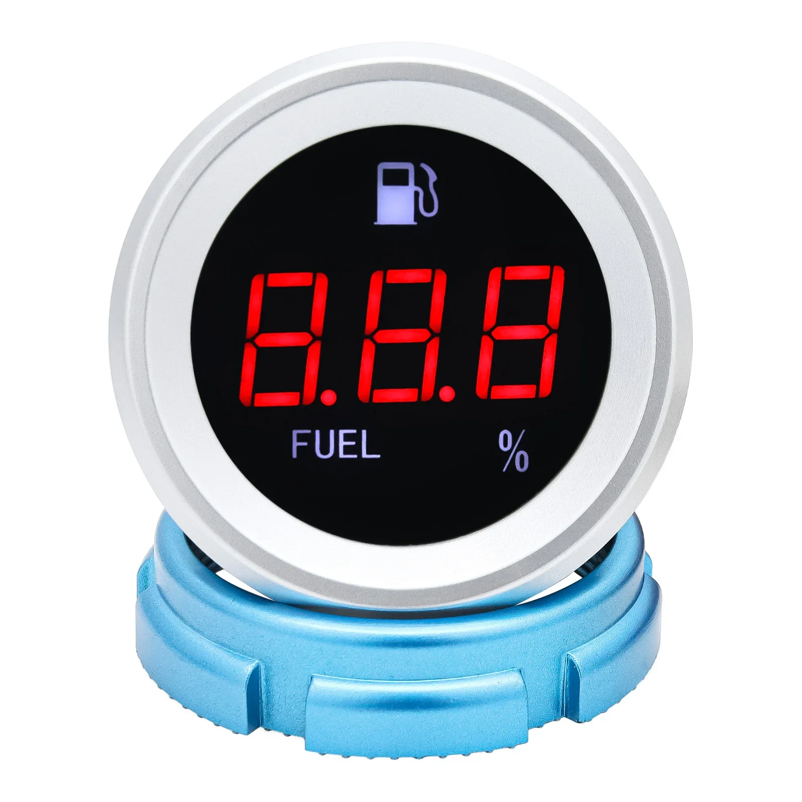 Red Light Digital Fuel Level Gauge with Flashing Alarm Car Fuel Level Meter Fuel
