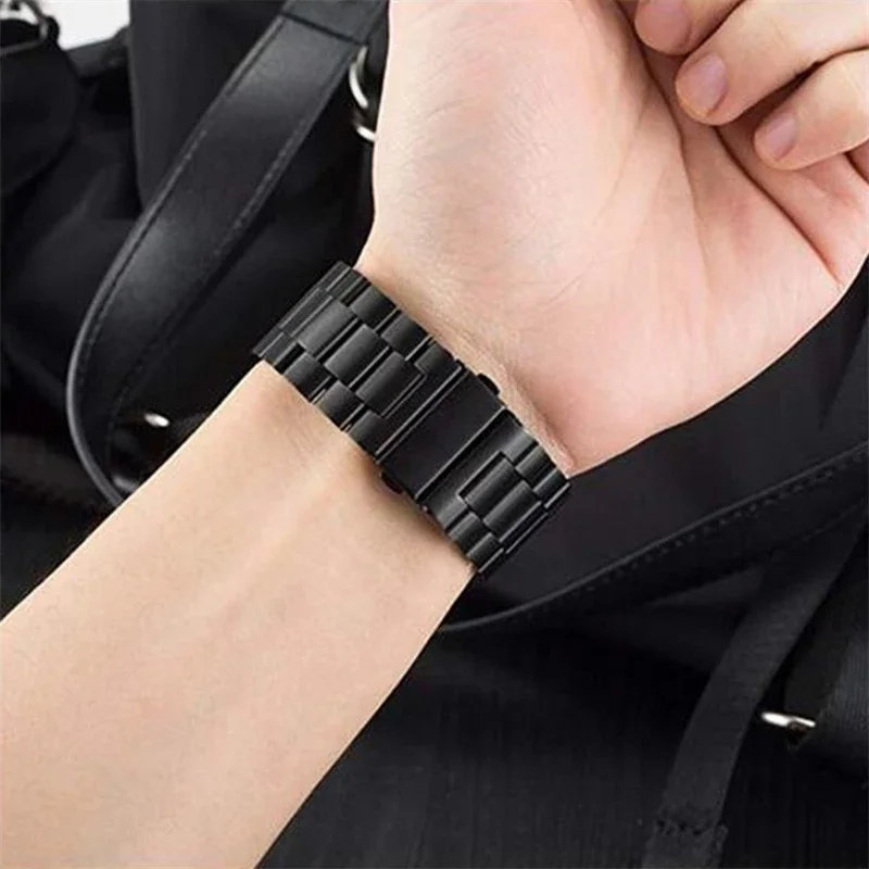 Premium Stainless Steel Watch Strap - Elegant No Gap Metal Band Bracelet