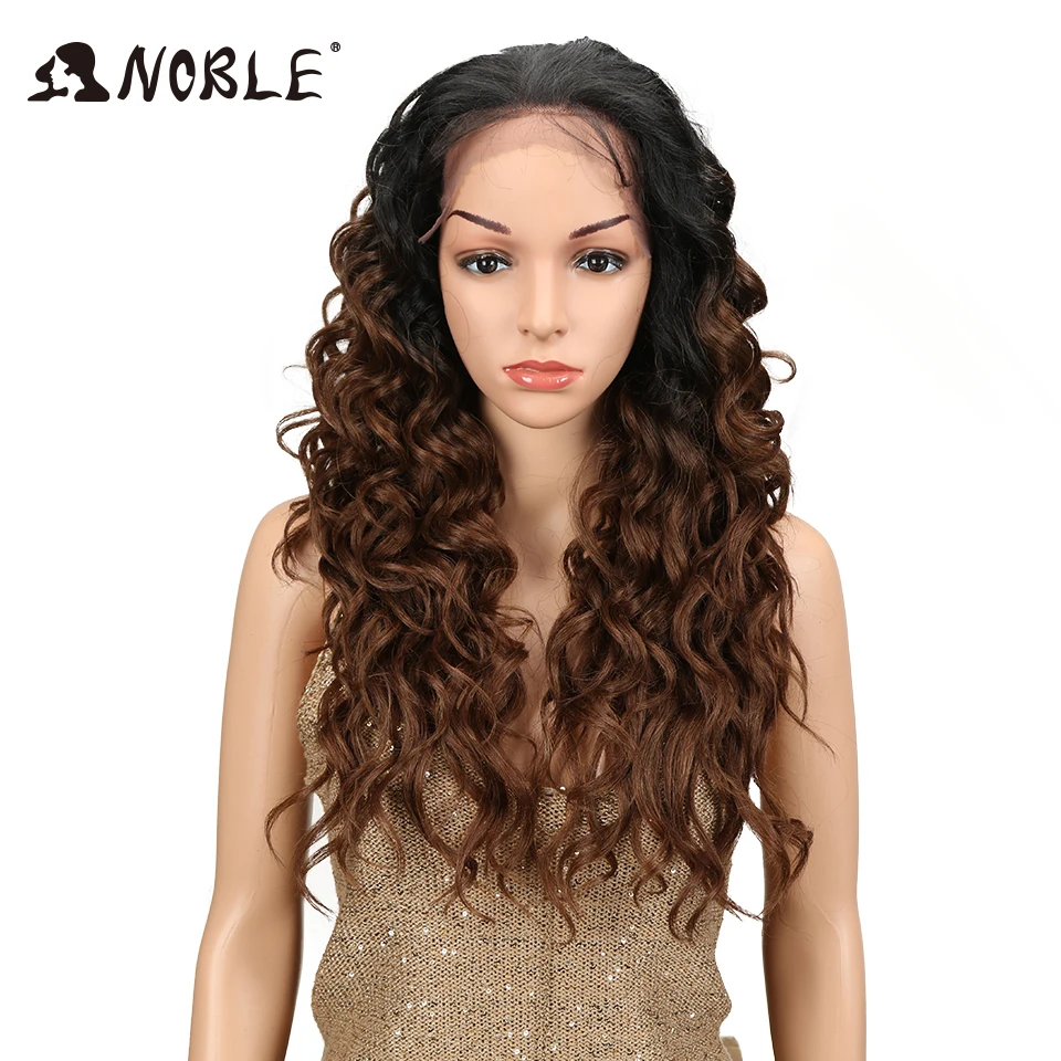 noble-lace-front-wig-curly-13x4-lace-wig-baby-hair-brown-body-wave-wig-blonde-wigs-for-women-lace-wig-synthetic-lace-front-wig