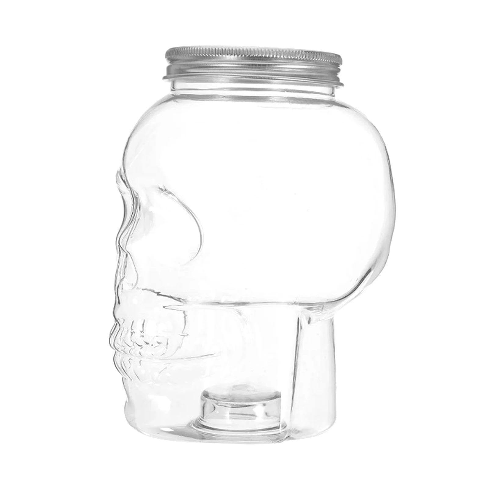 500MLHalloween Skull Embellishments Bottles Plastic Empty Juice Bottle Bottle For Coffee Milk Tea Reusable Drinking