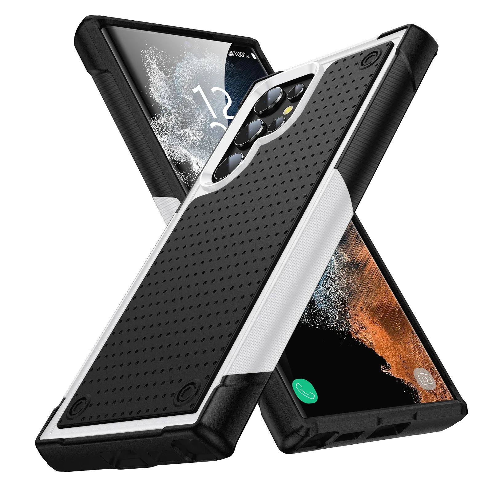 Shockproof Armor Hard Phone Case - Durable Protection Cover