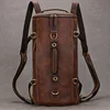 Male Backpack Genuine Leather Travel Bag For Man Cowhide Leather Travelling Bag Multifunctional Bagpack Sport Tactical Backpack 2