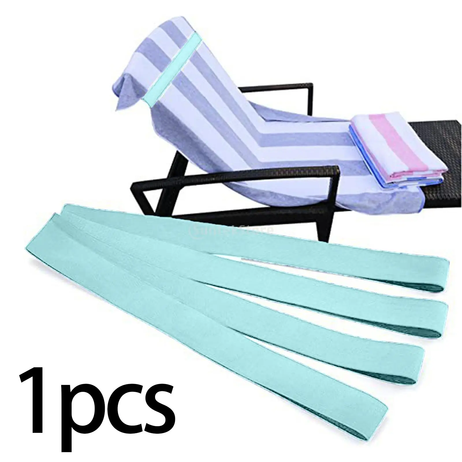 Beach Chair Towel Bands Wide Thick Durable Multifunction Lightweight Elastic Towel Strap Holder Rubber Band for Summer Vacation 3