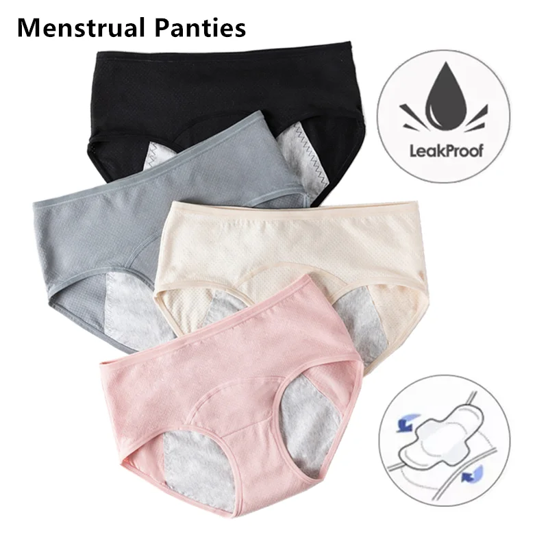 New Menstrual Panties for Women Leakproof Physiological Briefs Cotton
