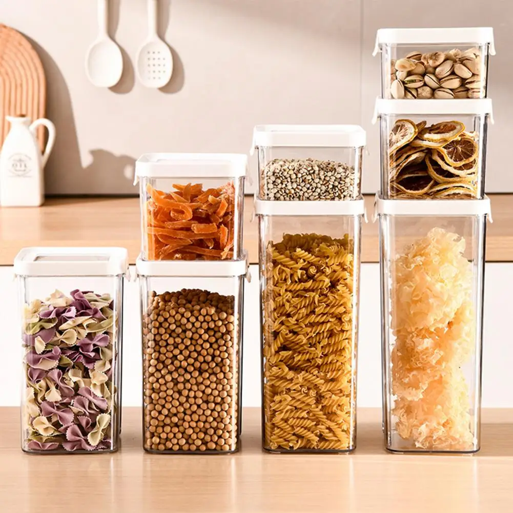 700/1300/1800ML Food Storage Container Plastic Kitchen