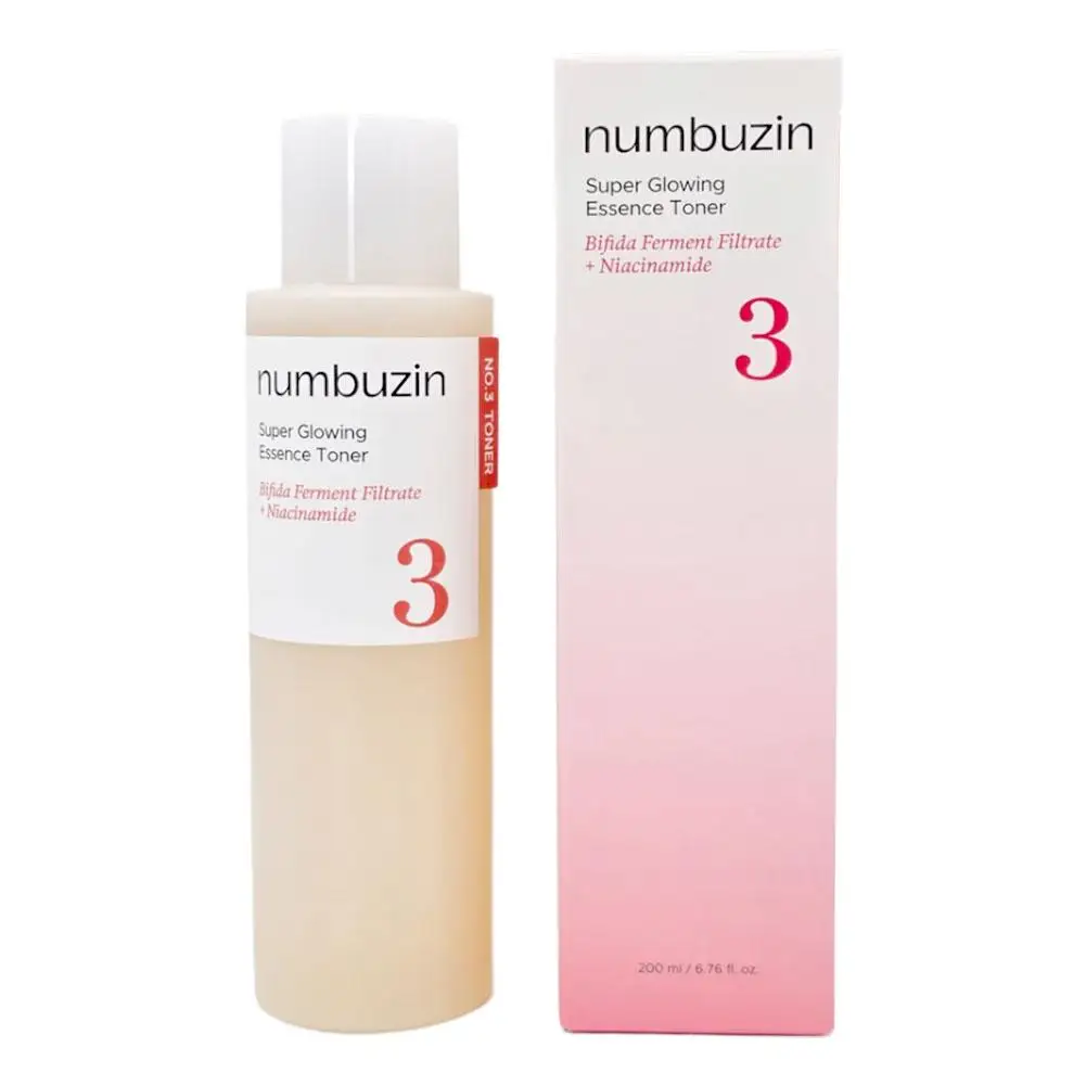 סרום זוהר קוריאני טונר Numbuzin No.3+ No.5+ 200ml מבהיר את הטון של האירועים ומרטיב בעומק את כל סוגי העור של הפנים