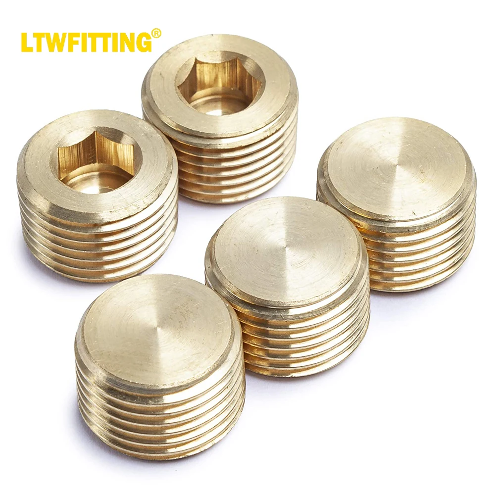 

Латунная Труба LTWFITTING, внутренняя Шестигранная головка, фитинги 1/2 дюйма, наружная резьба NPT, для воздуха, топлива, воды, лодки (комплект из 5)