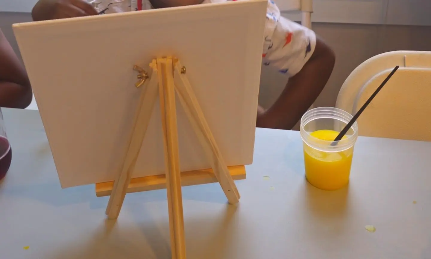 Mini Wood Display Easels, Small Table Top Easels, Artist Triangle Easels for Displaying Canvas Paintings, Weddings - 6