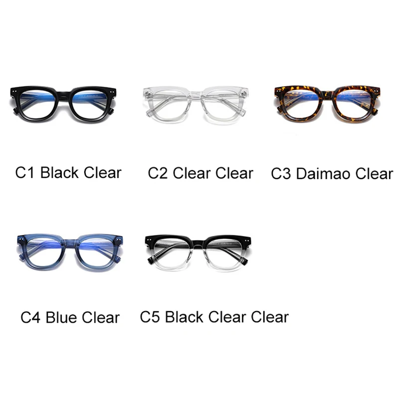 Spring Hinge Vintage Round Reading Glasses Women Men TR90 Blue Light Clear Readers Eyeglasses Magnifier Presbyopic Diopter 0~6.0 6