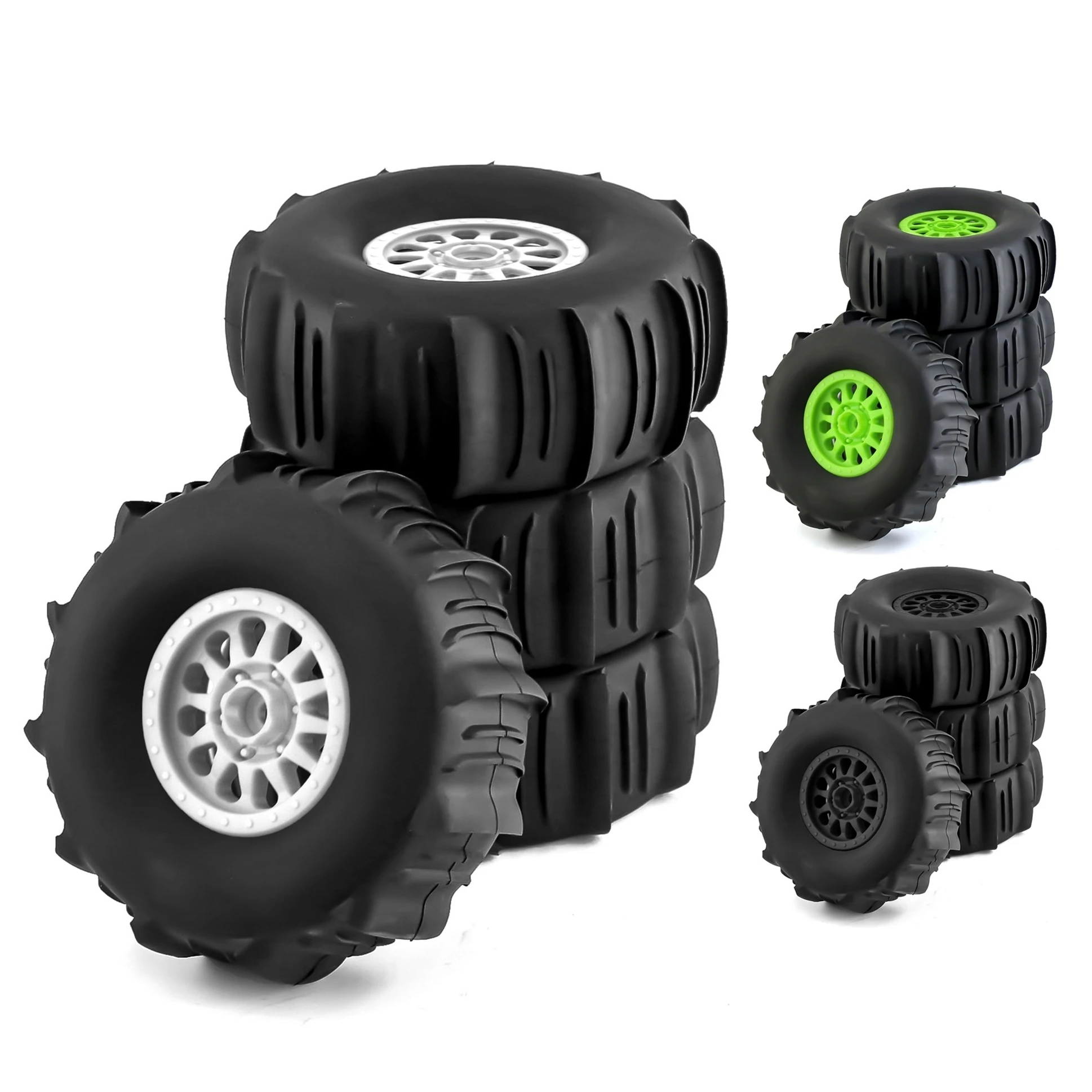 4 Pz 138Mm 1/7 Desert Short Course Truck Sand Tire 17Mm Wheel Hex Per Arrma Mojave Traxxas Udr Yikong Df7 Fs Off-Road Buggy