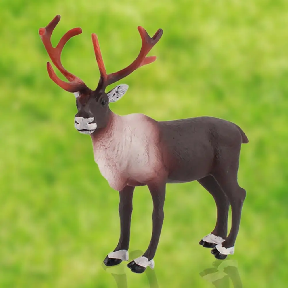 Simulation Forest Deer Figurines Moose,Elk,reindeer,Alpaca,Sika deer Action Figures Animal Model Decoration Cake Toppers Toys