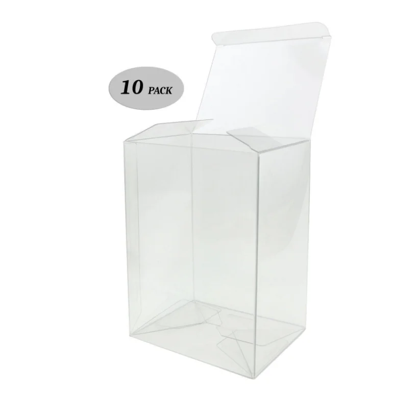 Storage Box Self Adhesive Storage Box Transparent Storage Box Storage Organizer Lockable Storage Box Bag Organizer 10pcs Dustproof PVC Booster Box Clear Plastic Protector Case Card Protective Box Display Gift Storage Showcase for Pokemon
