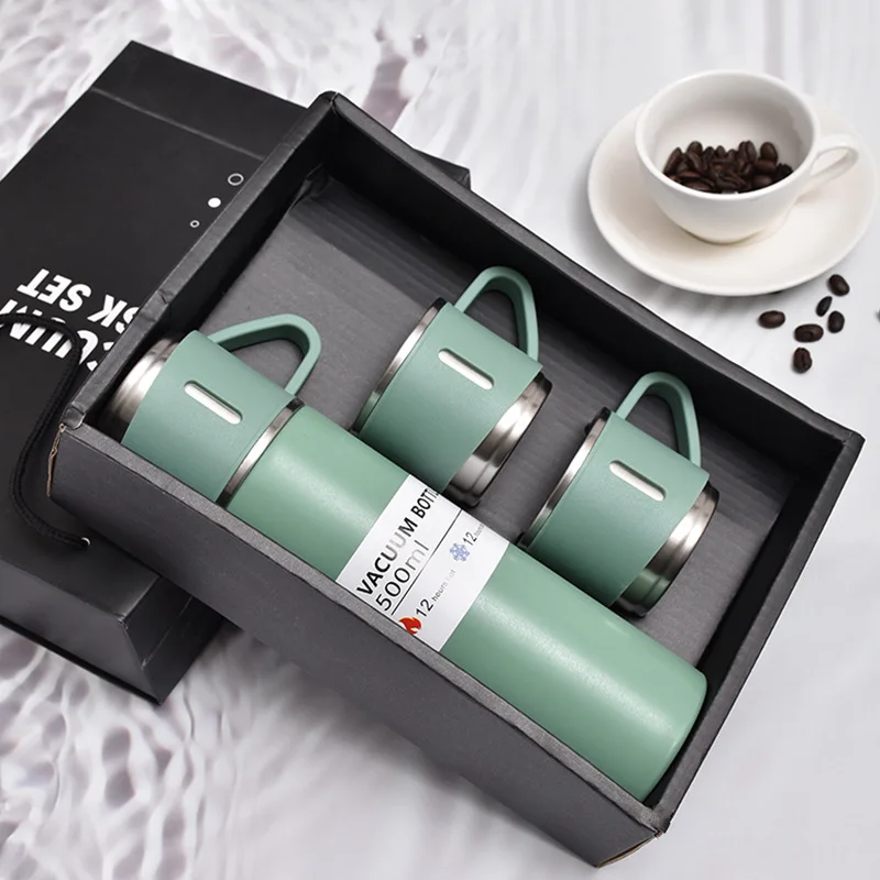 304 Stainless Steel Thermos Flask Cups Set  Thermo Coffee Vacuum Flask  Gift Set - Vacuum Flasks & Thermoses - Aliexpress