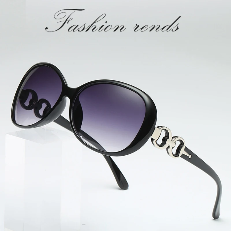Sunglasses Ladies Anti-Ultraviolet Jade Crystal Texture Sun Glasses Gradient Black Outdoor Sunglasses Oculos Sol Feminino 2022